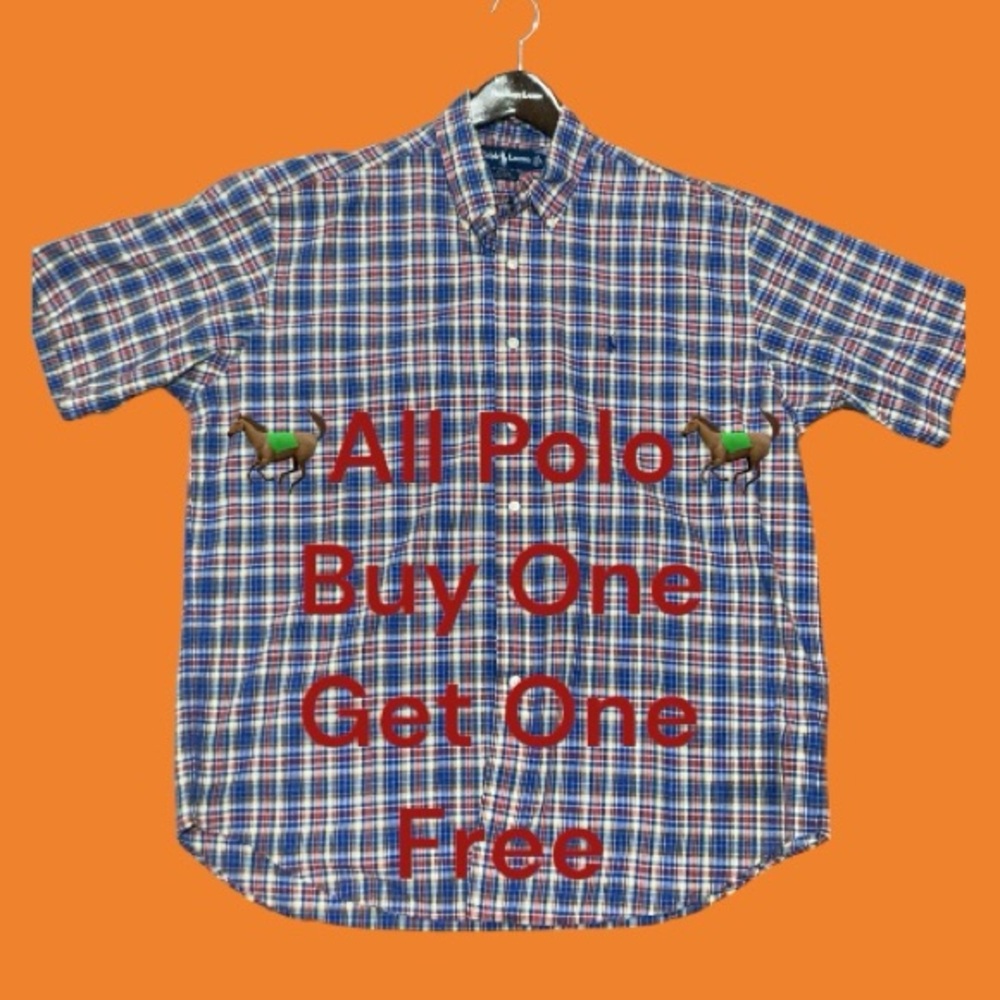 2 for $15 “80’s Polo Ralph Lauren” short sleeve button up